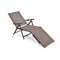 Patio Foldable Chaise Lounge Chair with Backrest and Footrest