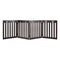 24 Inch Folding Wooden Freestanding Pet Gate Dog Gate with 360¬∞ Hinge