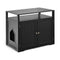 Wooden Cat Litter Box Enclosure Hidden Cat Washroom with Storage Layer