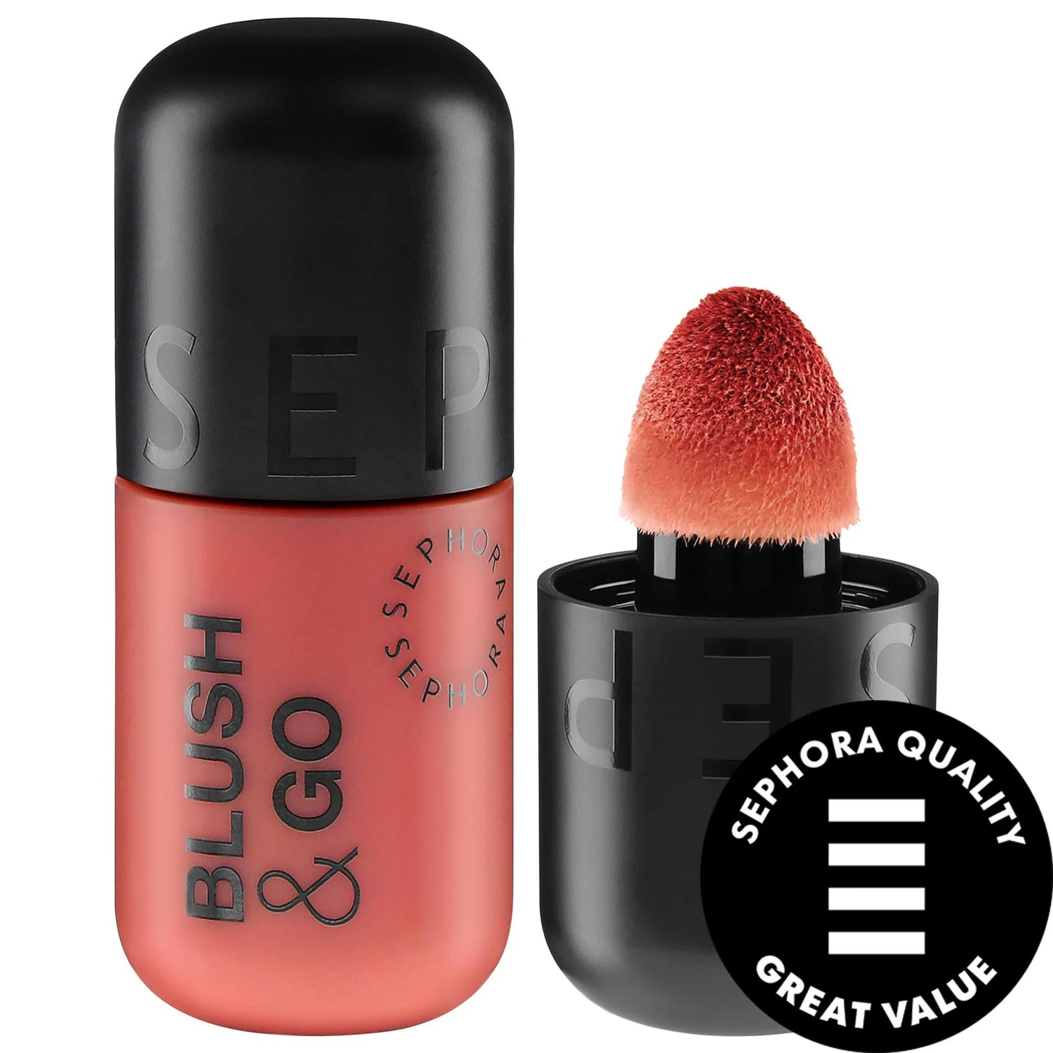 Blush & Go Longwear Matte Liquid Blush: Vegan, Cruelty-Free Lip & Cheek Tint - Buildable, Transfer-Proof Color