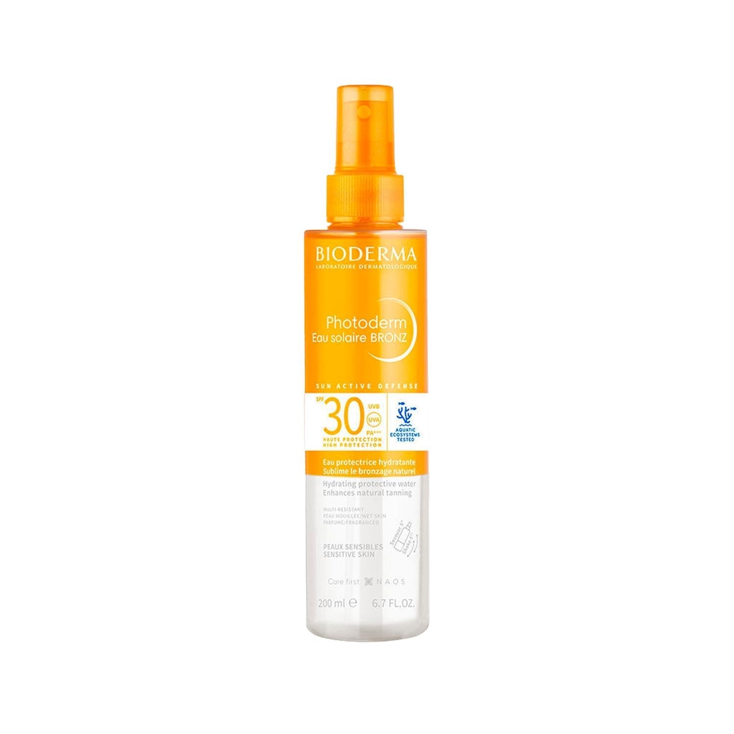 Bioderma Photoderm Bronz Sun Protective Spray SPF30 - Water-Resistant Sunscreen for Skin Protection