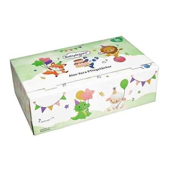 Babydream Vegan Baby Wipes - 90 Count, Ultra-Soft, Dermatologically Tested, Aloe Vera - Sensitive Skin Friendly