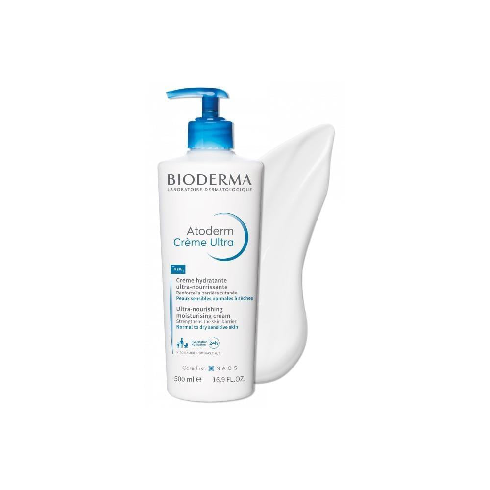 Bioderma Atoderm Cream Ultra 500ml - Rich Moisturizing Cream for Dry Skin Adults & Children