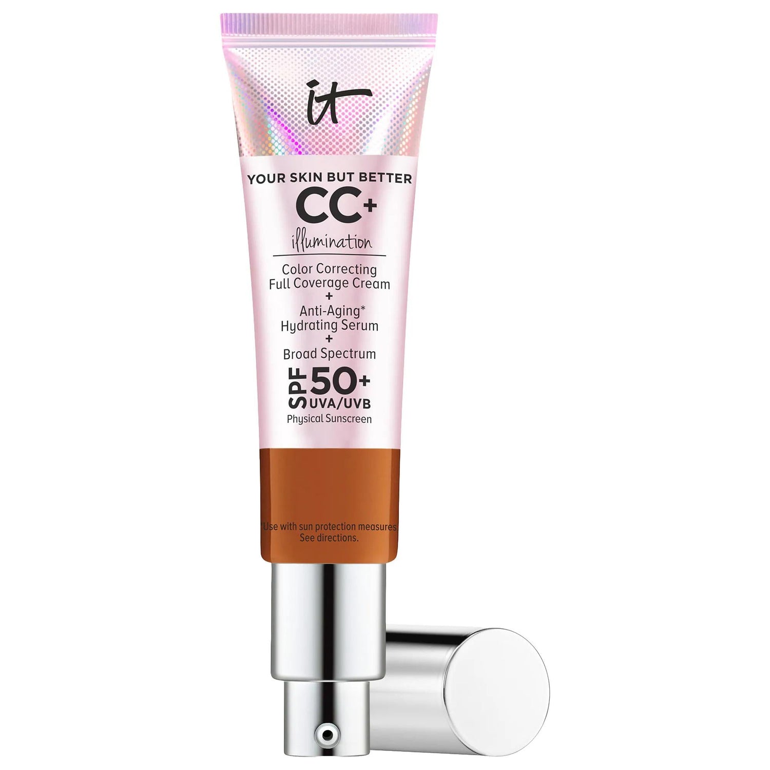 CC+ Cream Illumination: Full Coverage Color Correcting Foundation with SPF 50+ Mineral Sunscreen for Radiant, Anti-Aging Protection