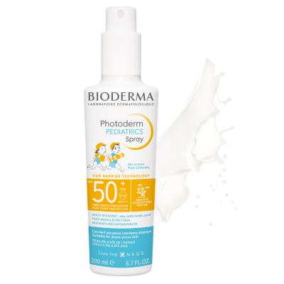 Bioderma Children's Sunscreen Spray SPF50+ 200ml - Hypoallergenic, Water-Resistant, Pediatrician-Tested