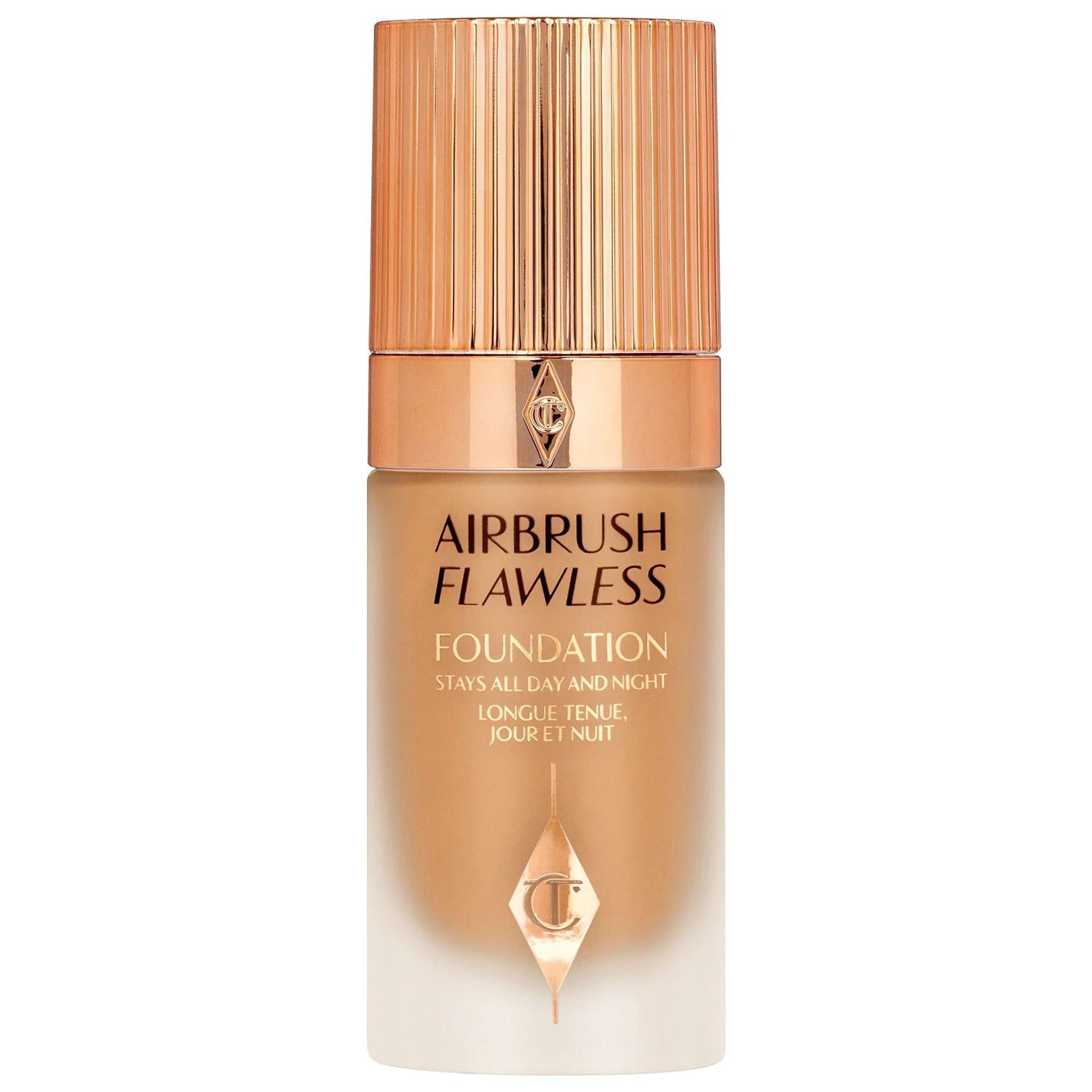 Charlotte Tilbury Airbrush Flawless Longwear Foundation: Full Coverage, Matte Finish, Vegan & Waterproof for Poreless-Looking Skin