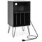 Record Player Stand with Charging Station