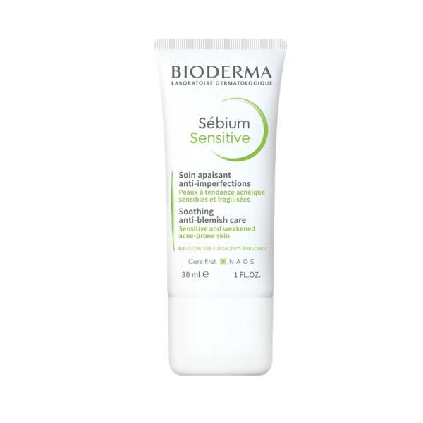 Bioderma Sebium Sensitive Moisturizing Cream for Sensitive & Acne-Prone Skin - 1.01 fl oz