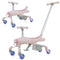 2-in-1 Kids Ride-on Push Car with LED Lighted Wheels