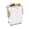 Utility Rolling Storage Cabinet Kitchen Island Cart with Spice Rack