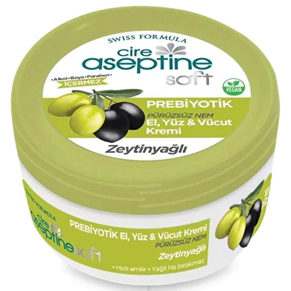 Cire Aseptine Soft Prebiyotik Moisturizing Cream - Nourishing Dry Skin with Olive Oil & Vitamin E, Dermatologically Tested, Paraben Free