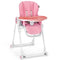 Baby High Chair Foldable Feeding Chair with 4 Lockable Wheels
