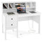 48 Inch Computer Desk with Drawers Power Outlets