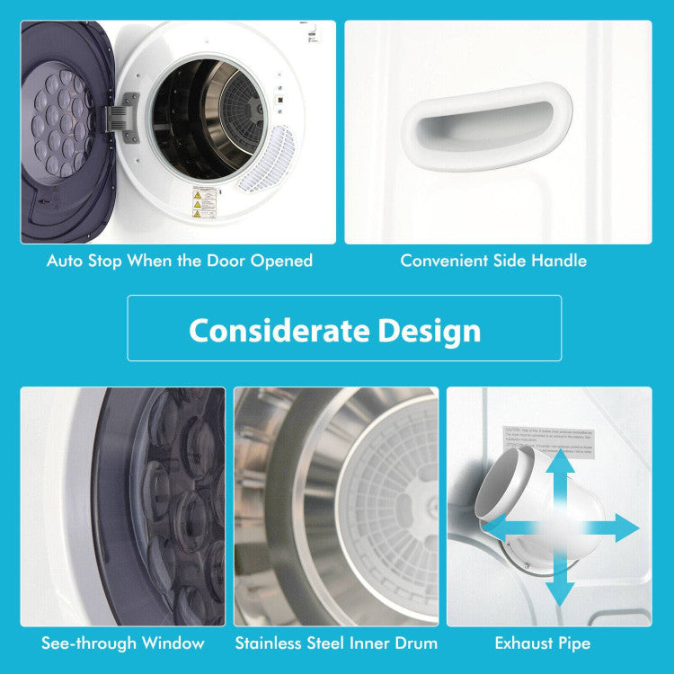 1500W Touch-Control Compact Dryer