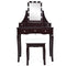 10 Dimmable Light Bulbs Vanity Dressing Table with 2 Dividers and Cushioned Stool