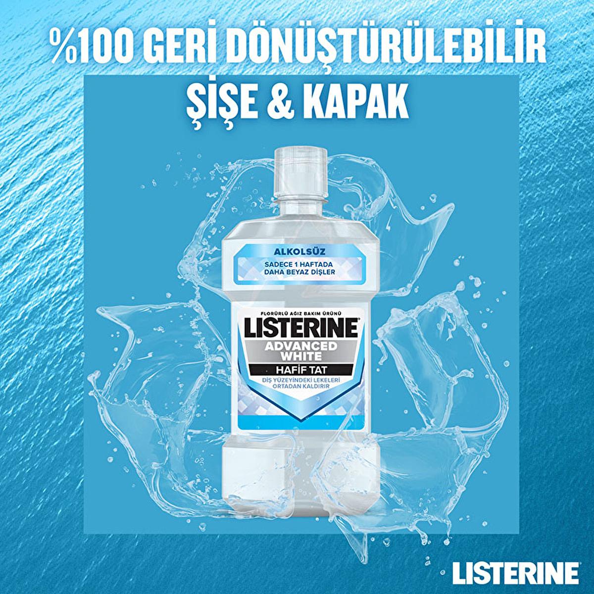 Listerine Advanced White: Teeth Whitening Mouthwash - Remove Stains, Prevent Discoloration, Strengthen Teeth, Freshen Breath