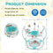 Baby Activity Center Height Adjustable Baby Bouncing Saucer with Interactive Toys