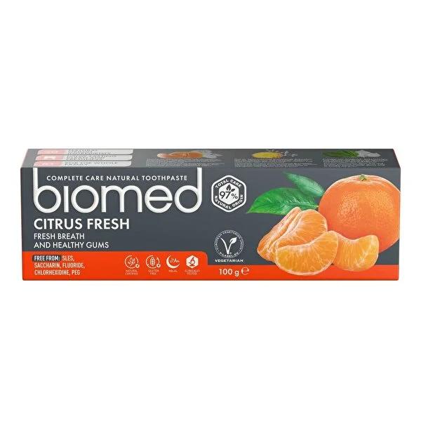 Biomed Citrus Fresh Toothpaste: Natural Whitening & Enamel Strengthening with Citrus Oils for Long-Lasting Fresh Breath