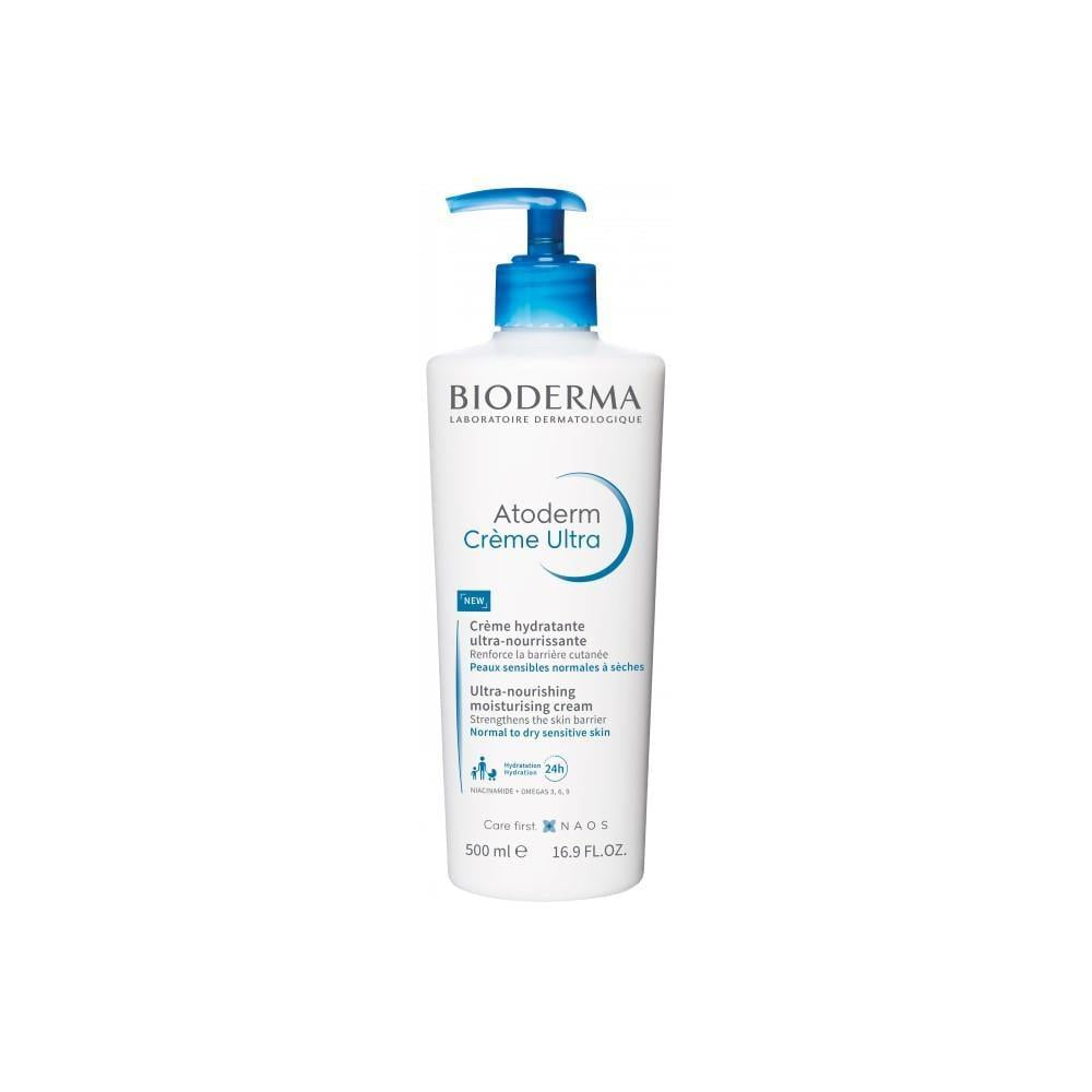 Bioderma Atoderm Cream Ultra 500ml - Rich Moisturizing Cream for Dry Skin Adults & Children