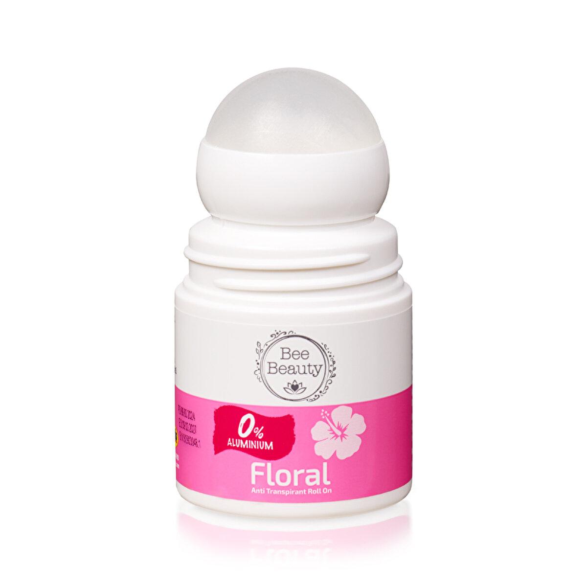 Bee Beauty Anti-Transpirant Roll On Floral - 50 ml | Aluminum Free, Refreshing Scent