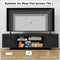 TV Stand with Power Outlet and 2 Cable Holes for 65 Inch TVs