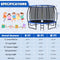 12FT ASTM Approved Recreational Trampoline with Ladder
