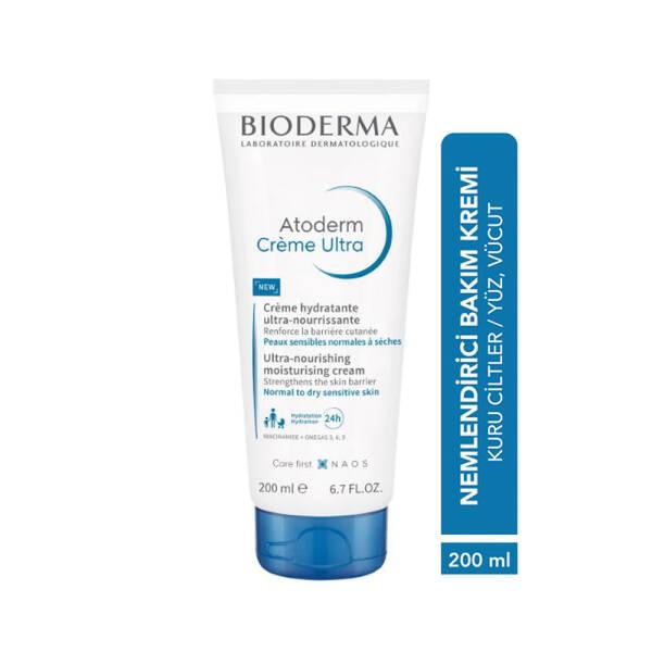 Bioderma Atoderm Ultra Moisturizing Cream for Dry Skin - Gentle, Non-Comedogenic, 6.76 fl oz