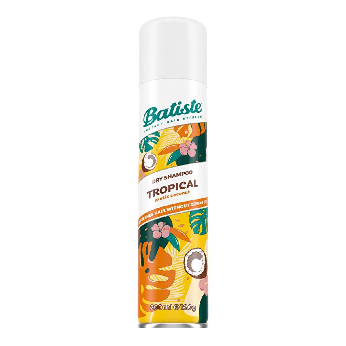 Batiste Tropical Dry Shampoo: Instantly Refreshes, Cleanses & Volumizes Hair - Oil Absorbing, Waterless Formula for Fresh, Tropical Scent