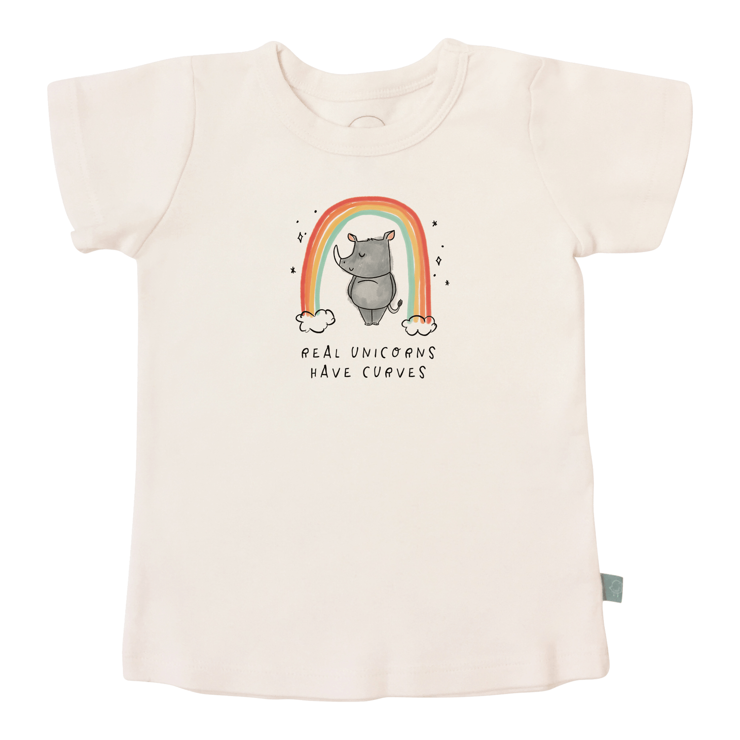 graphic tee | unicorn curves