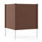 Freestanding 48 x 48 Inch Air Conditioner Fence with Metal Ground Stakes