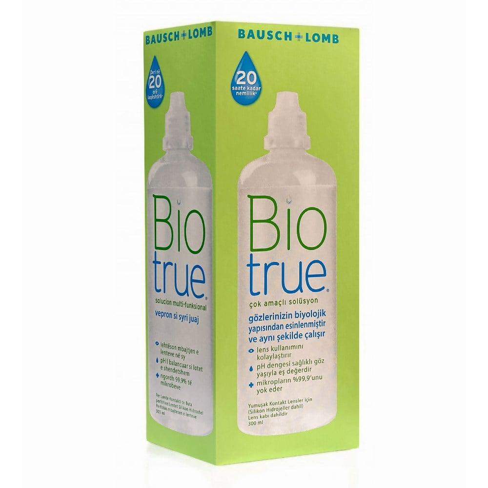 Bausch & Lomb Biotrue Contact Lens Solution 300 ml - Multi-Purpose Lens Care for Comfort and Hygiene