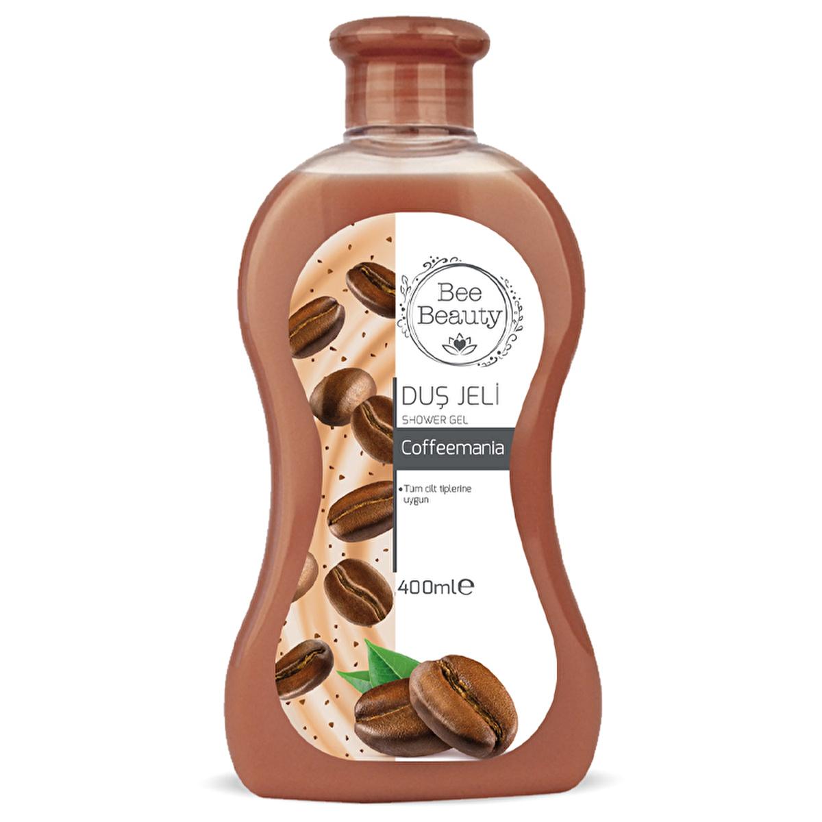 Bee Beauty Coffeemania Coffee Scented Shower Gel - Moisturizing, E Vitamin Enriched, 13.53 fl oz