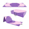 10 Feet x 4 Feet x 2 Inch Folding Exercise Mat with Hook and Loop Fasteners