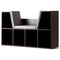 6-Cubby Kid Storage Bookcase Cushioned Reading Nook