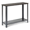 Metal Frame Wood Console Sofa Table with Storage Shelf