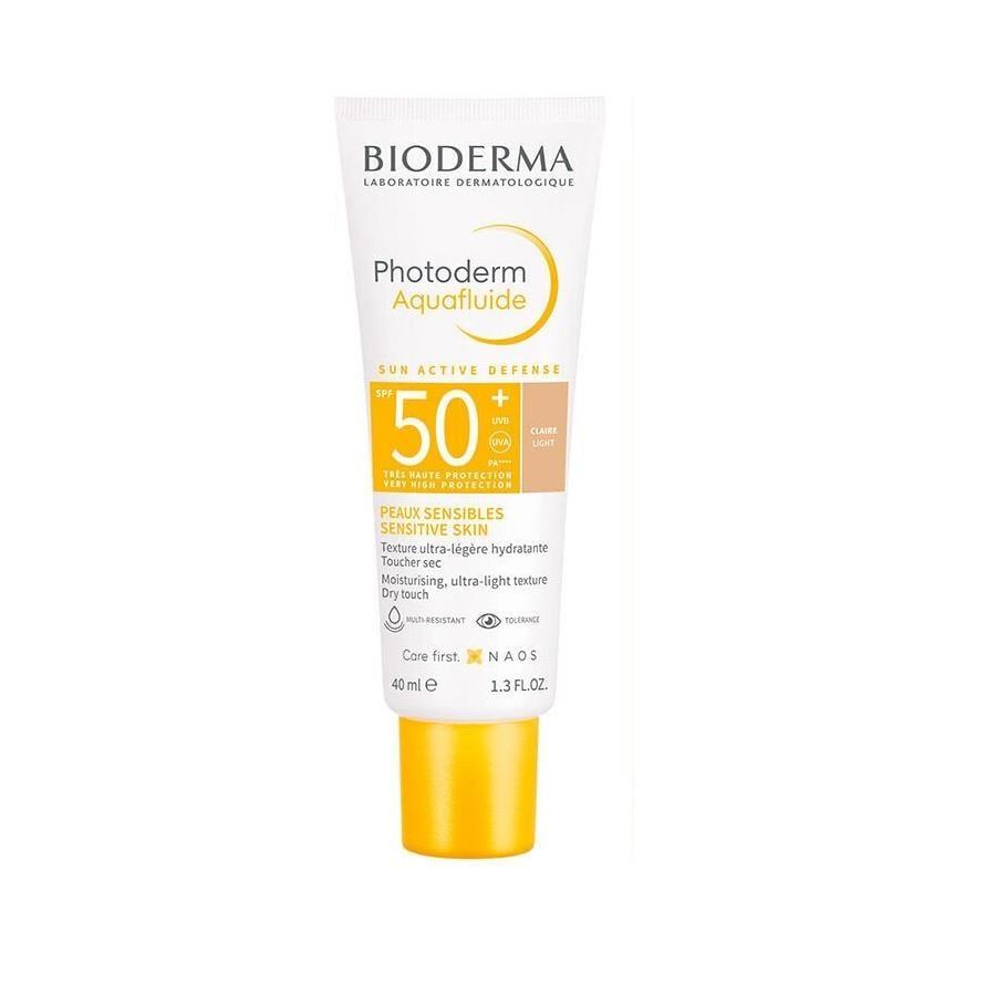 Bioderma Photoderm Aquafluide SPF50+ Light Sunscreen for Sensitive Skin - Lightweight, Non-Comedogenic, Dermatologically Tested