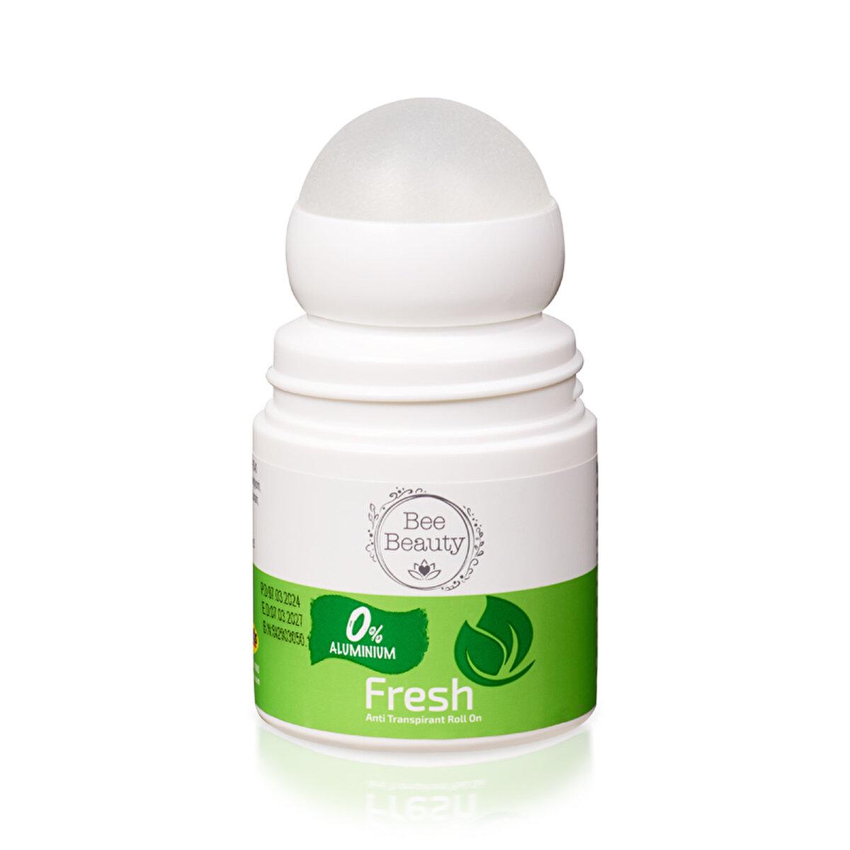 Bee Beauty Aluminum-free Anti-Transpirant Roll On Fresh Scent - Natural Deodorant for Body Odor Prevention, 1.69 fl oz