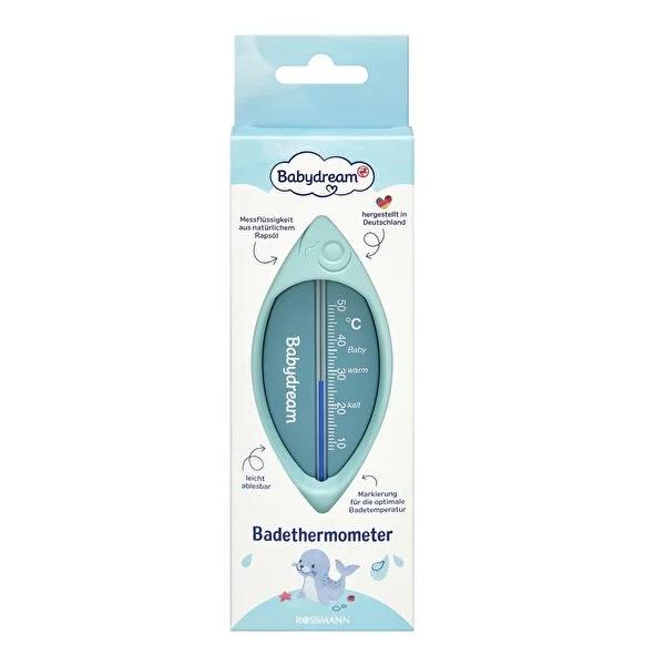 Babydream Baby Bath Thermometer - Mercury-Free, Fish-Shaped Design for Safe Bath Time