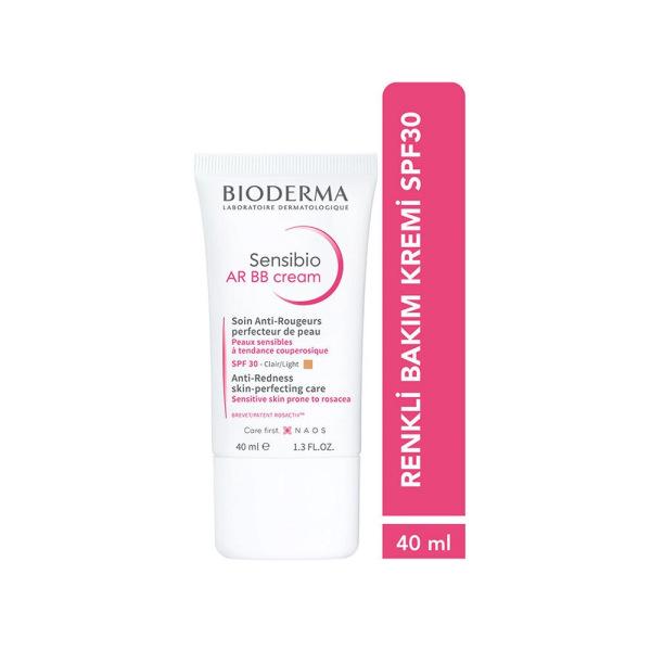 Bioderma Sensibio AR BB Cream SPF30 - Redness Relief for Sensitive Skin, Moisturizing BB Cream
