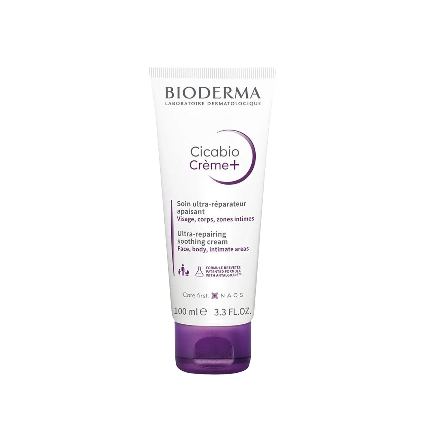 Bioderma Soothing Cream for Sensitive Skin - Cicabio Cream+ 100ml, Gentle Skincare for Irritation & Redness Relief