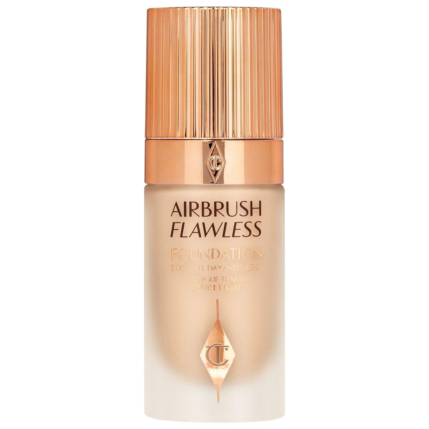 Charlotte Tilbury Airbrush Flawless Foundation: Full Coverage, Longwear, Poreless Matte Finish, Vegan & Cruelty-Free Hydration