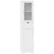 Tall Floor Storage Cabinet with 2 Doors and 1 Drawer for Bathroom