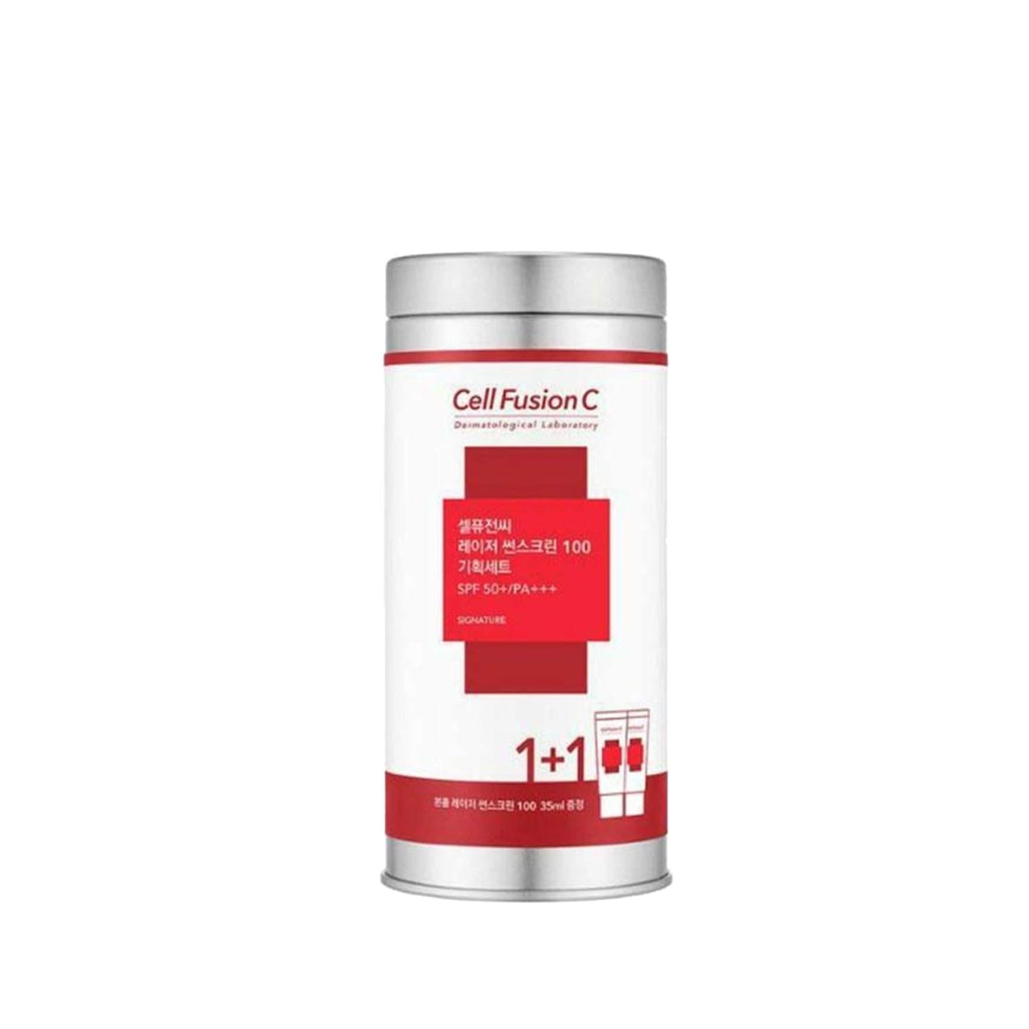 Cell Fusion C Laser Sunscreen SPF50+ 2x35ml - High Protection Sun Cream for UV Damage Prevention