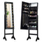 Mirrored Jewelry Cabinet Armoire Organizer w/ LED lights