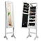 Mirrored Jewelry Cabinet Armoire Organizer w/ LED lights