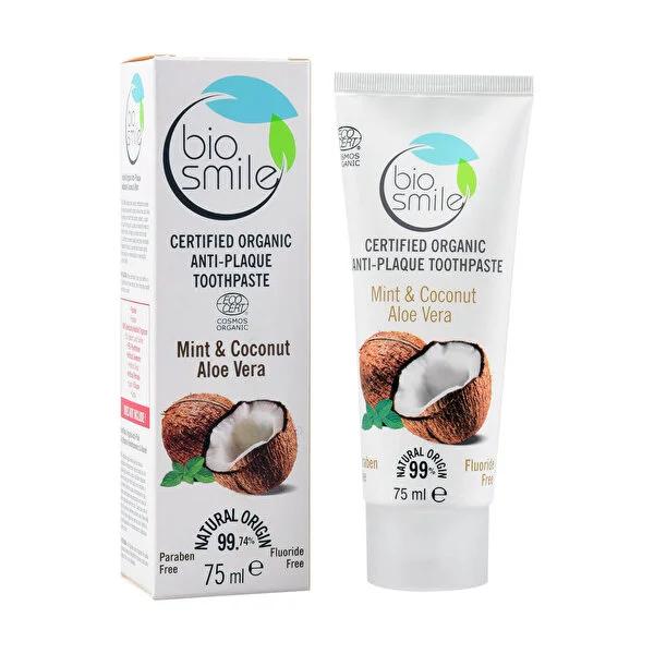 Bio Smile Organic Toothpaste with Coconut and Aloe Vera - Natural Oral Care for Health-Conscious Individuals