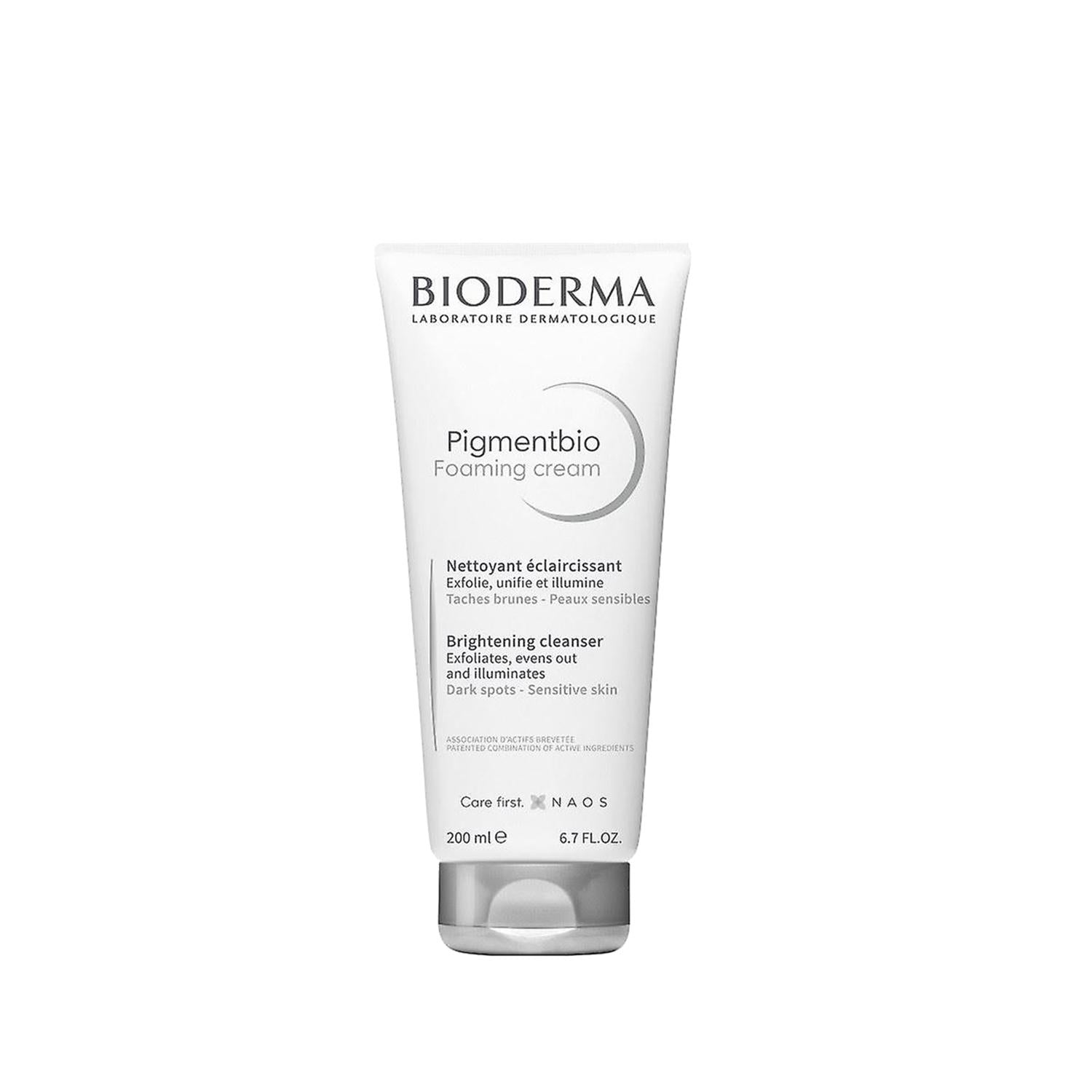 Bioderma Pigmentbio Foaming Cream Cleanser - Gentle Hyperpigmentation Treatment & Anti-Spot Skincare, Dermatologically Tested, 200ml