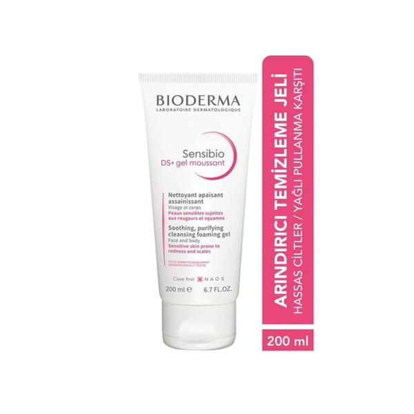 Bioderma Sensibio DS+ Foaming Gel Cleanser - Gentle Sensitive Skin Face Wash 200ml