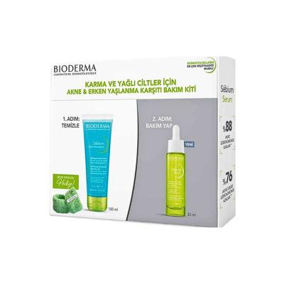 Bioderma Anti-Aging Care Kit - For Oily & Combination Skin | 2-Piece Set