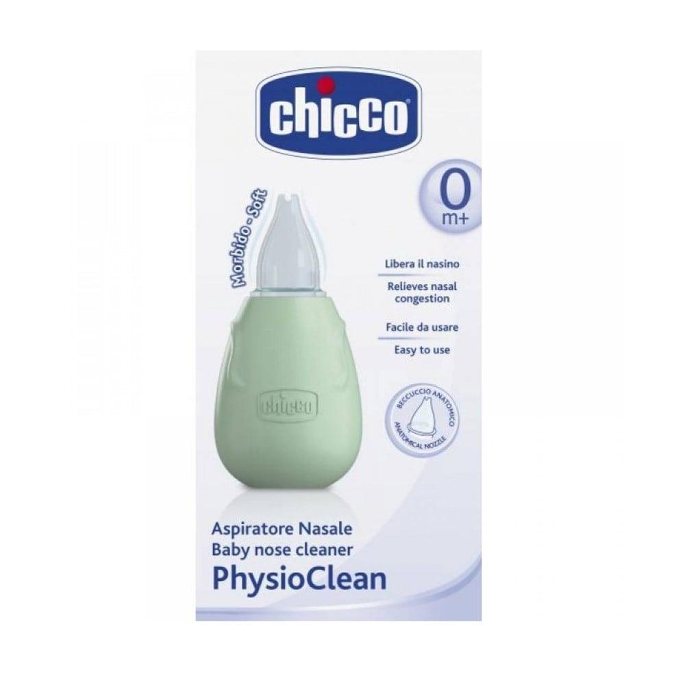 Chicco Baby Nasal Aspirator - PhysioClean for Newborns, Easy Congestion Relief, Gentle Suction, Ergonomic Design